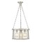 Z-Lite Cape Harbor Pendant, 3-Light, 18 In.W x 10 In.H, Brushed Nickel/Water hammered 7503P18-BN - alternate 1